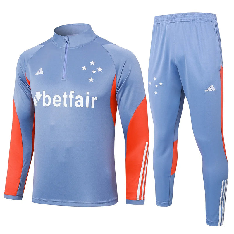 Cruzeiro Training Suit Blue 2024/25 Half Ziper