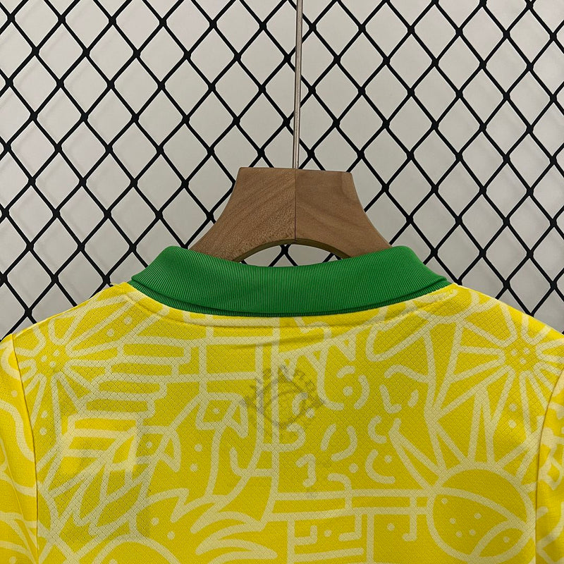 Brazil Home Retro Kids Kit 2024