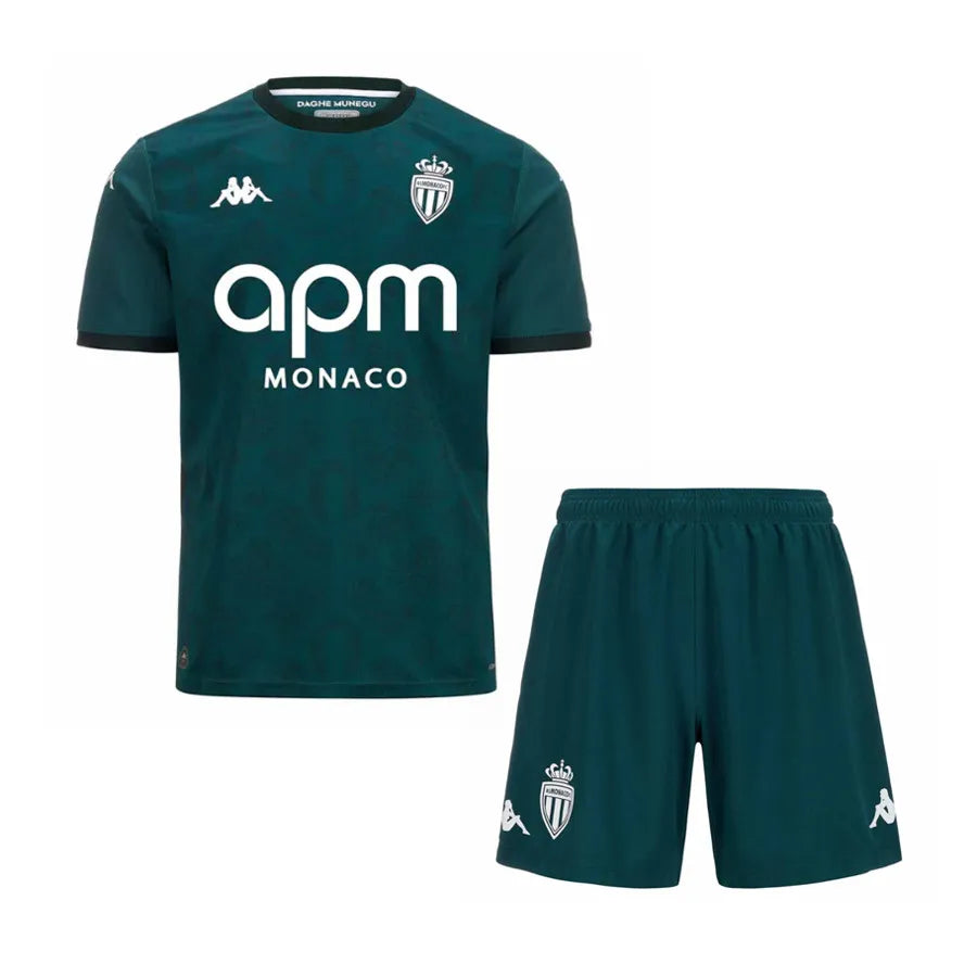 Kids AS Monaco Away Jersey 2024/25