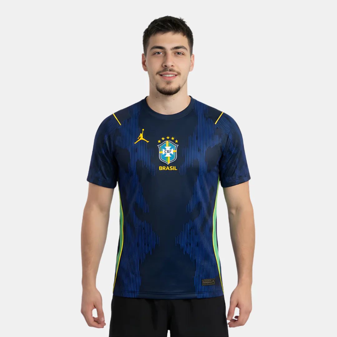 Brazil 2026 Away Blue Jordan Jersey - Fan Version