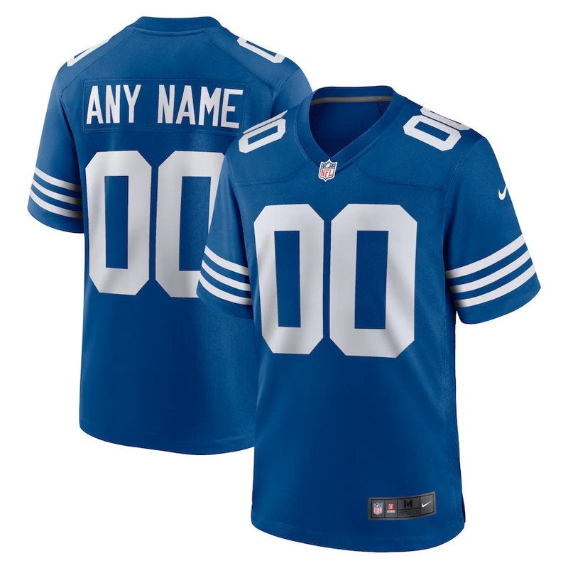 Ind. Colts - Royal Alternate Custom NFL Jersey