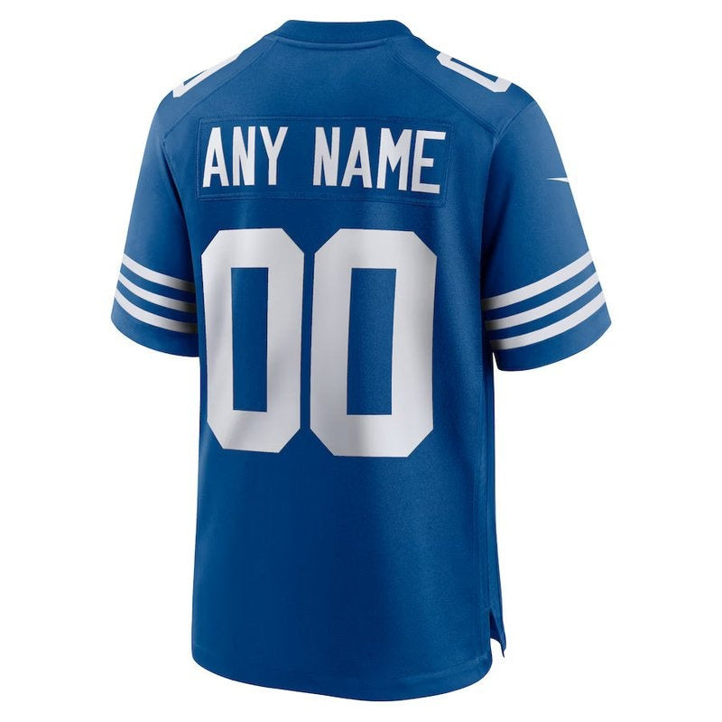 Ind. Colts - Royal Alternate Custom NFL Jersey