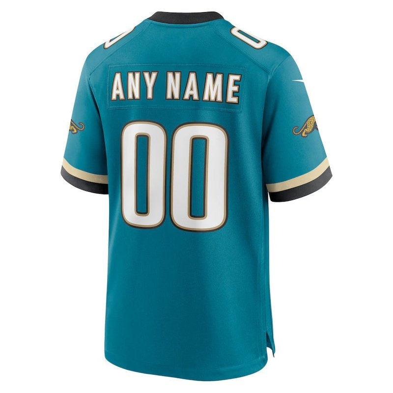 Jacksonville Jaguars - Prowler Throwback Custom NFL Game Jersey - Teal