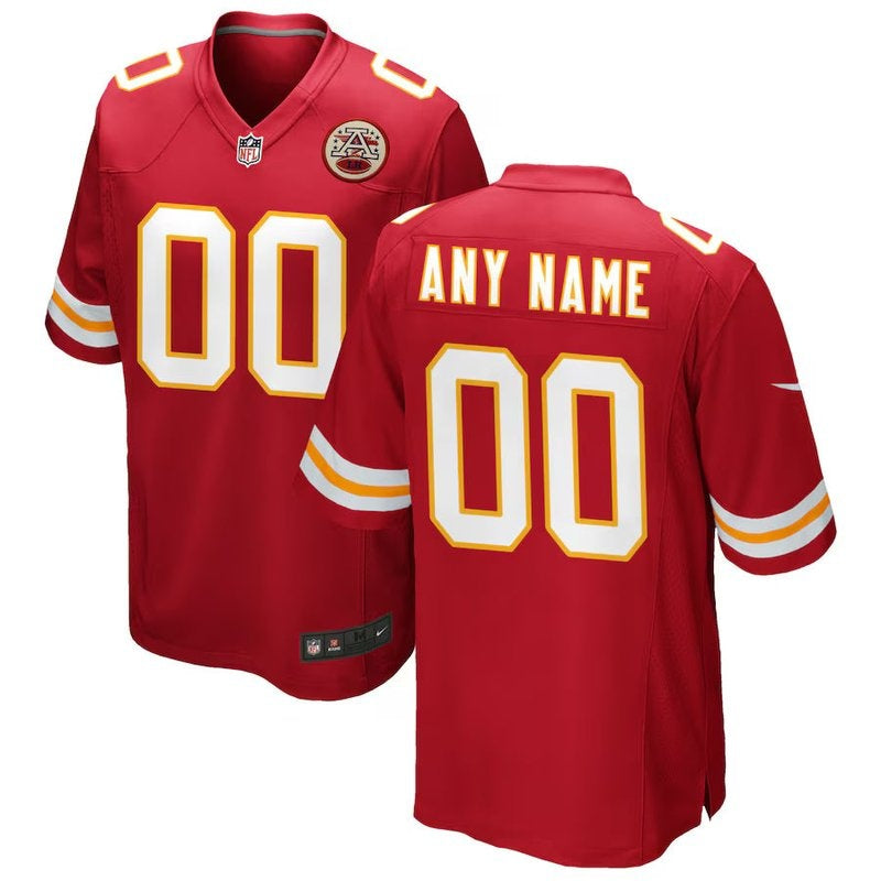 Kansas City Chiefs - Custom NFL Game Jersey - Red