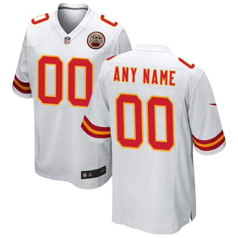 Kansas City Chiefs - Custom NFL Game Jersey - White