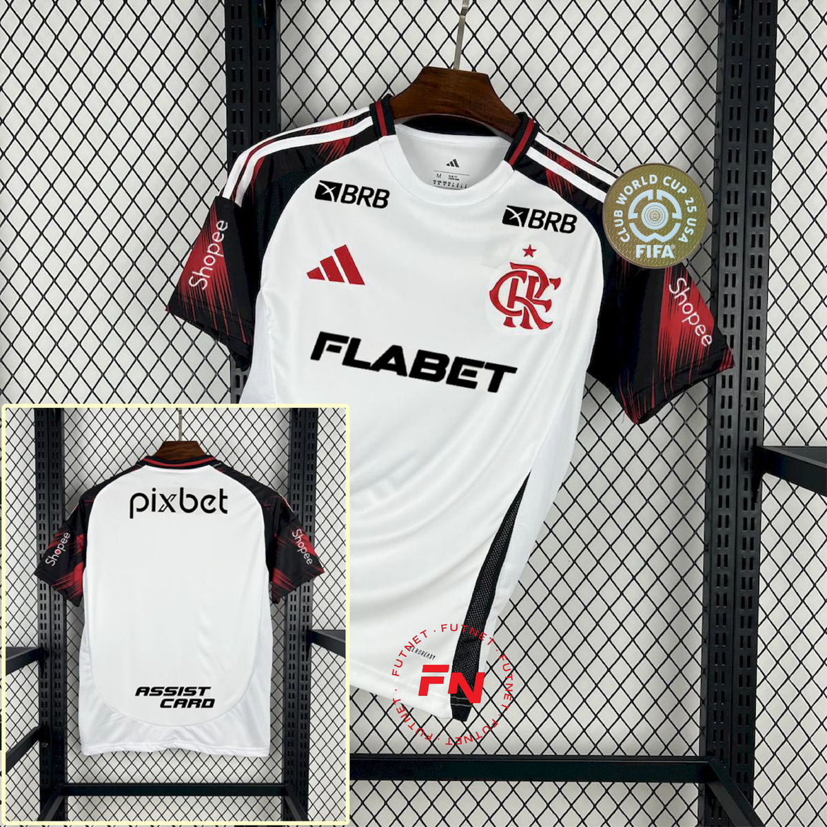 Flamengo 2025/26 II Away Jersey - All Sponsors Patch FIFA CLUB WORLD CUP - Fan Version