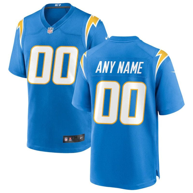 Los Angeles Chargers - Powder Custom NFL Game Jersey - Blue