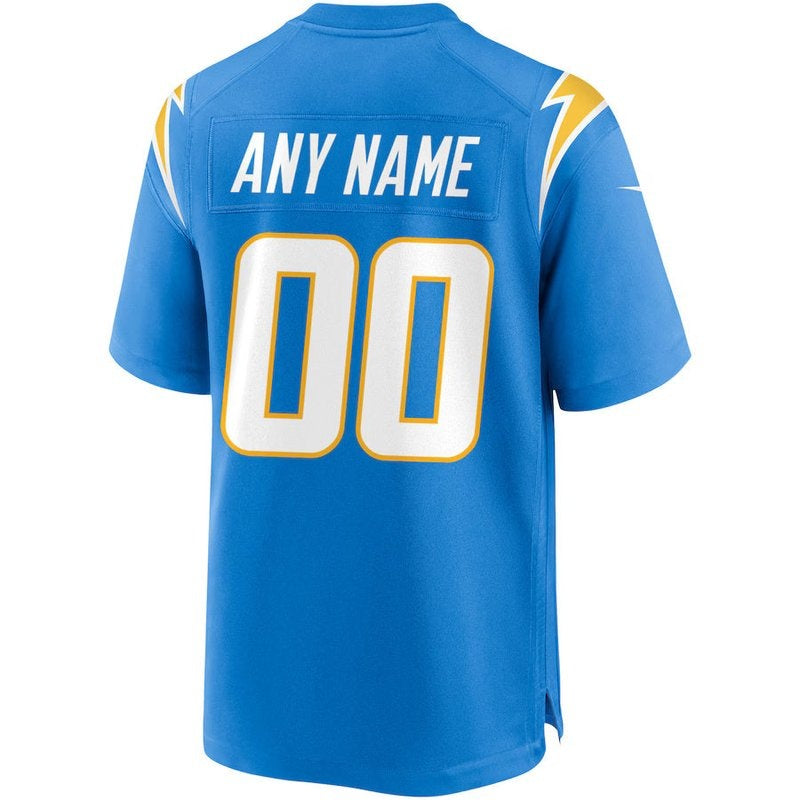 Los Angeles Chargers - Powder Custom NFL Game Jersey - Blue