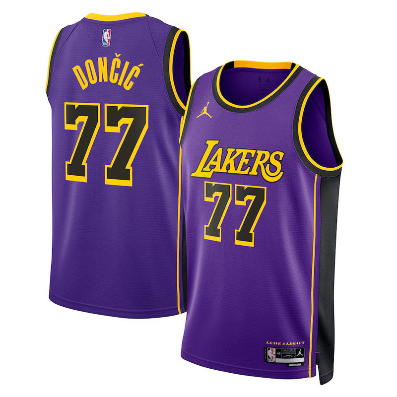 Luka Dončić - Los Angeles Lakers Statement Edition 2024 NBA Jersey - Purple - Unisex