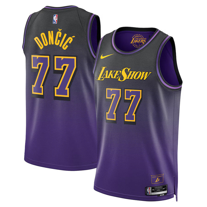 Luka Dončić - Los Angeles Lakers City Edition 2024 NBA Jersey - Purple - Unisex