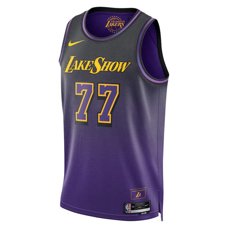 Luka Dončić - Los Angeles Lakers City Edition 2024 NBA Jersey - Purple - Unisex