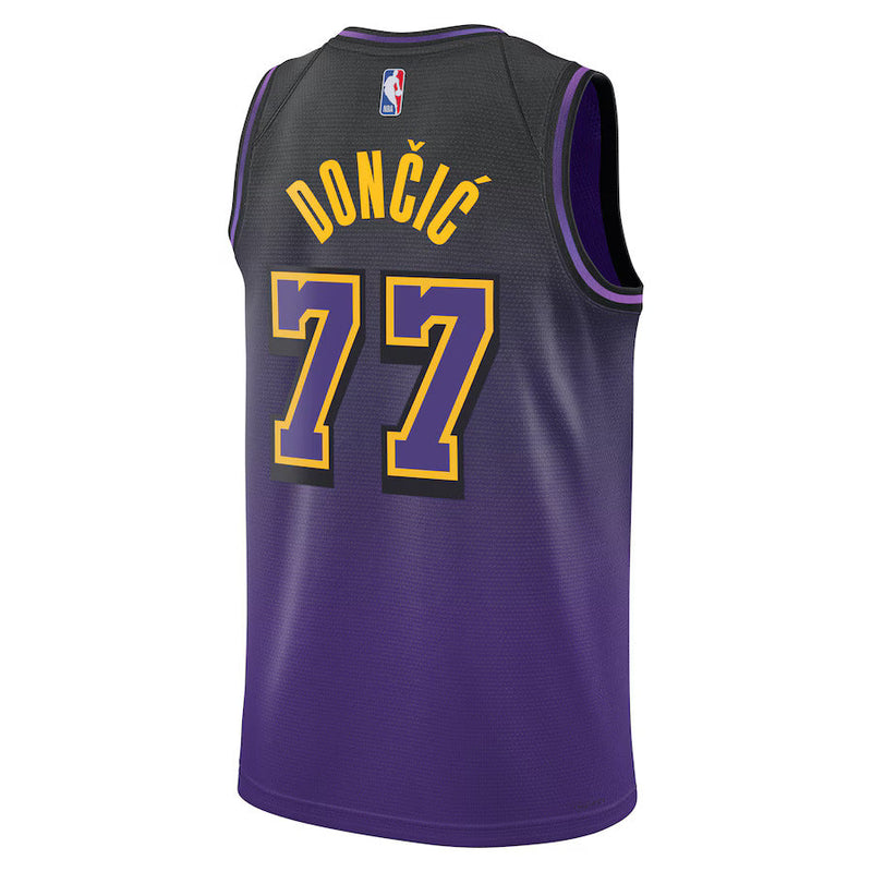 Luka Dončić - Los Angeles Lakers City Edition 2024 NBA Jersey - Purple - Unisex