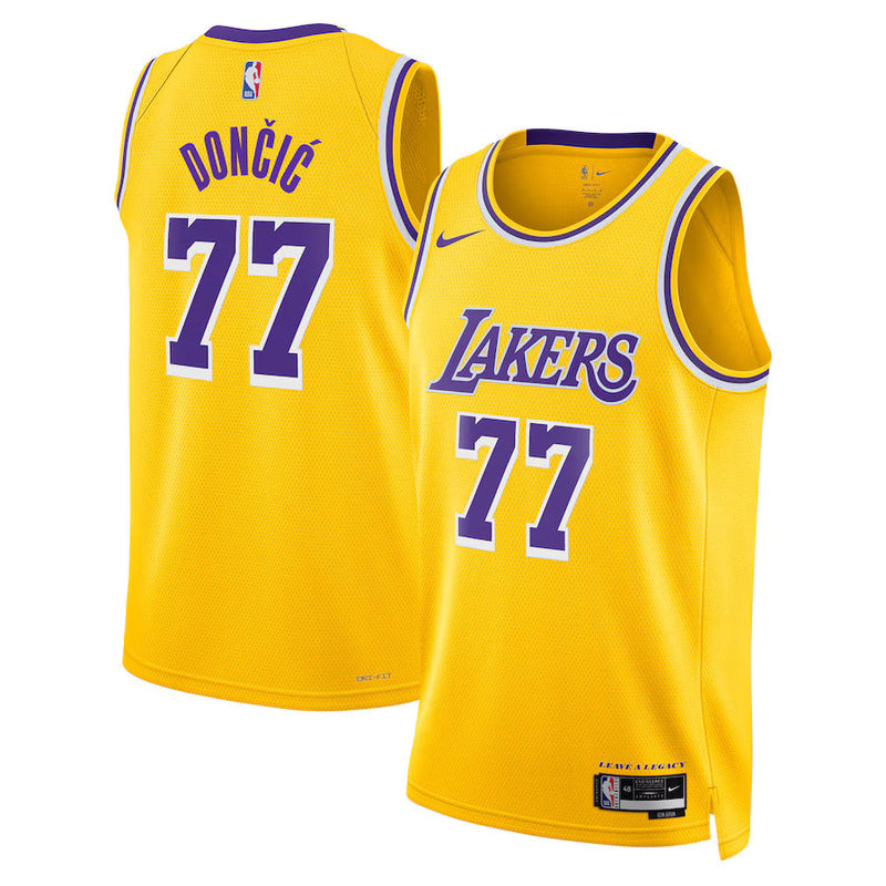 Luka Dončić - Los Angeles Lakers Icon Edition 2024 NBA Jersey - Gold - Unisex