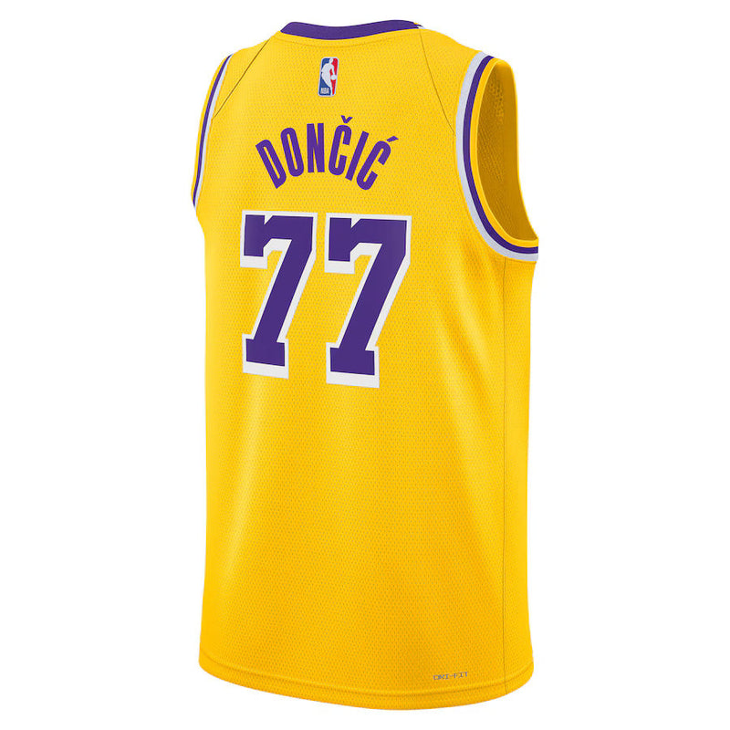 Luka Dončić - Los Angeles Lakers Icon Edition 2024 NBA Jersey - Gold - Unisex