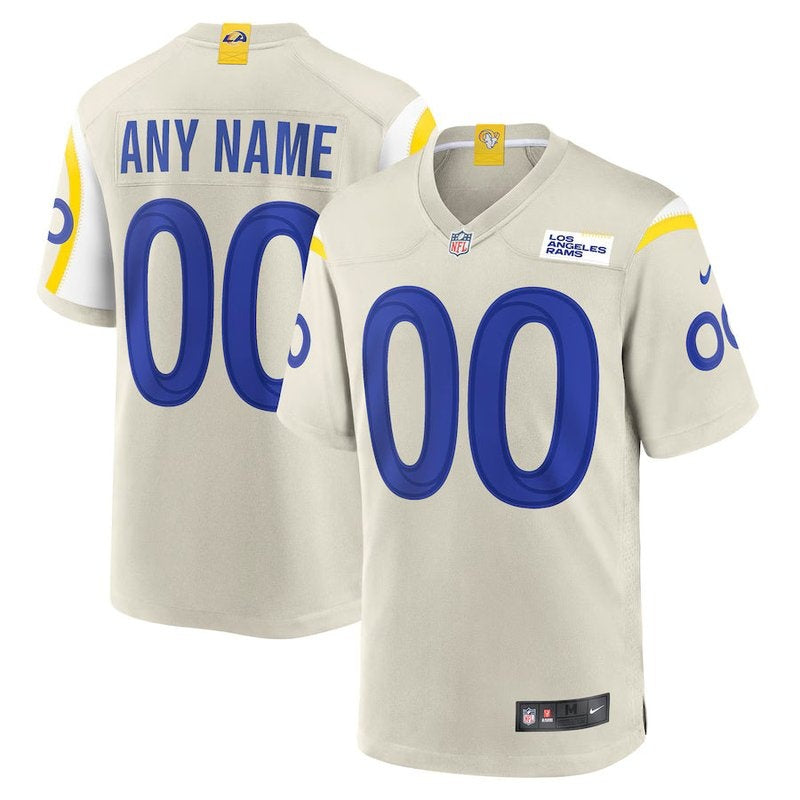 Los Angeles Rams - Bone Custom NFL Game Jersey