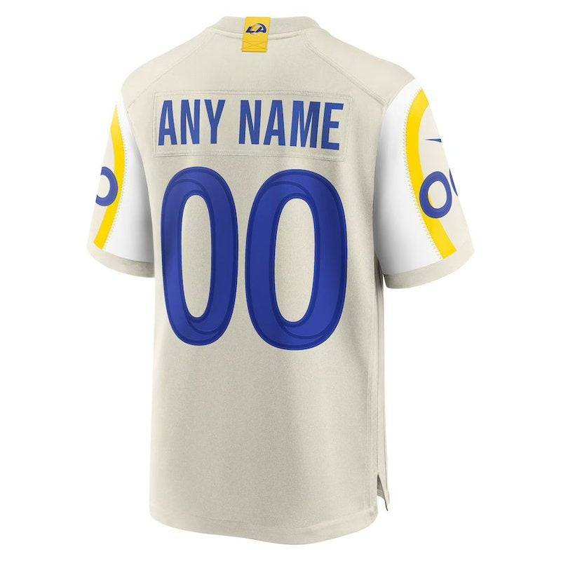 Los Angeles Rams - Bone Custom NFL Game Jersey