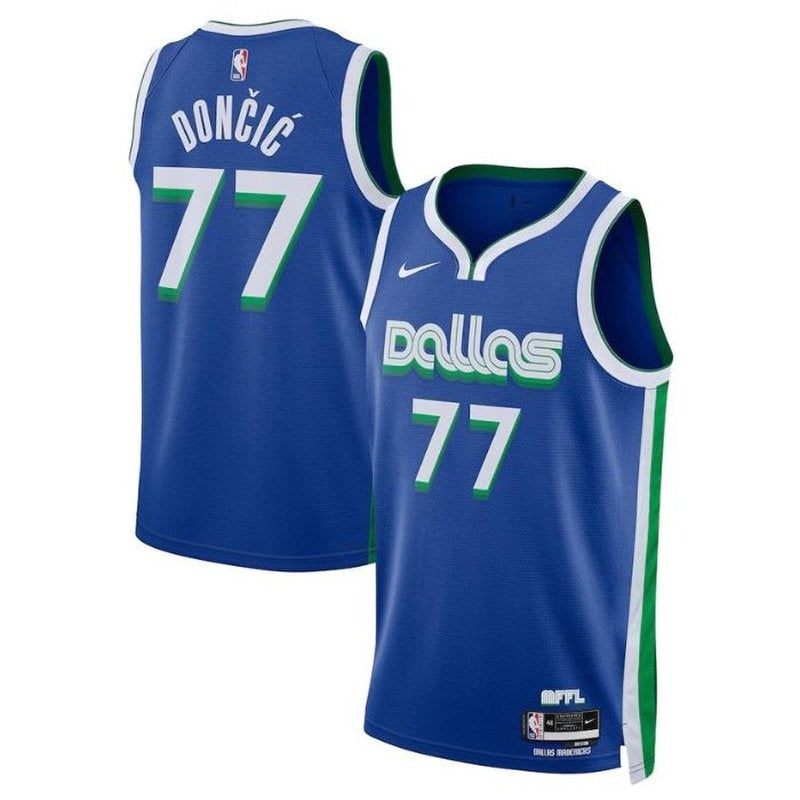 Luka Dončić - Dallas Mavericks Unisex 2023 NBA Jersey - City Edition - Blue