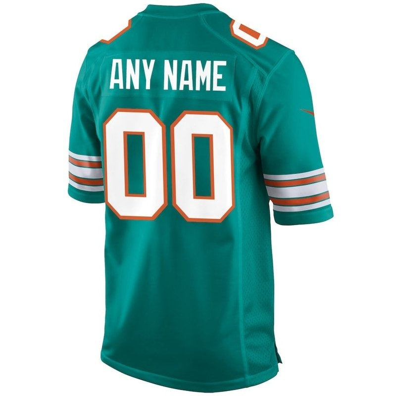 Miami Dolphins - Aqua Alternate Custom NFL Game Jersey