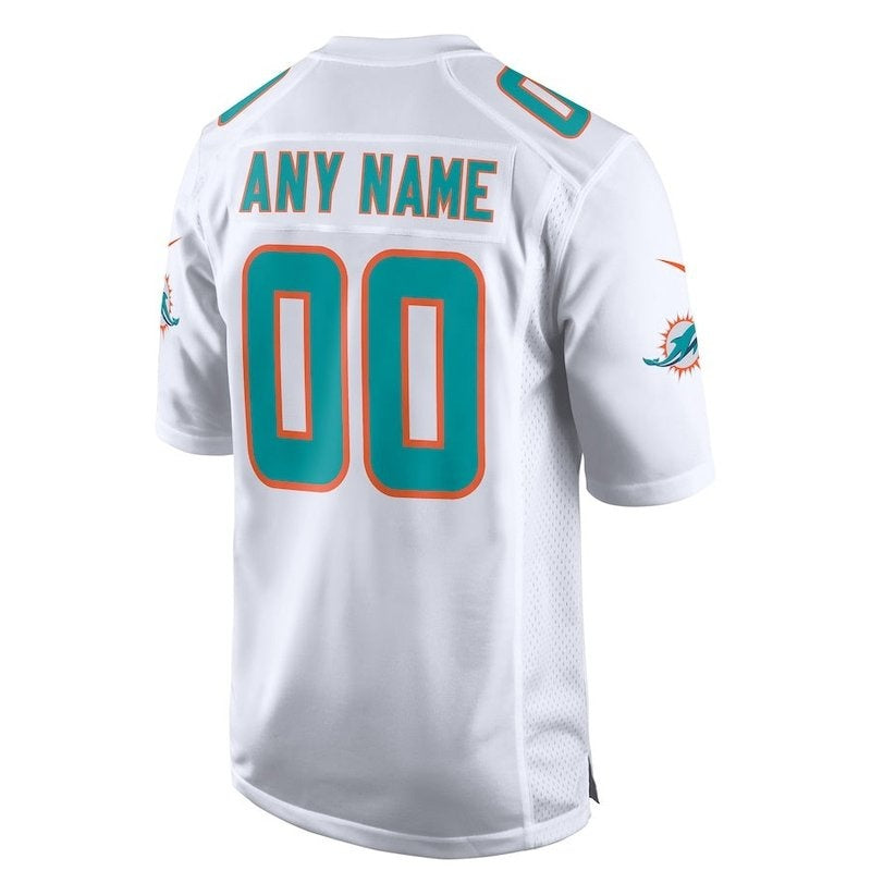 Miami Dolphins - Custom NFL Game Jersey - White