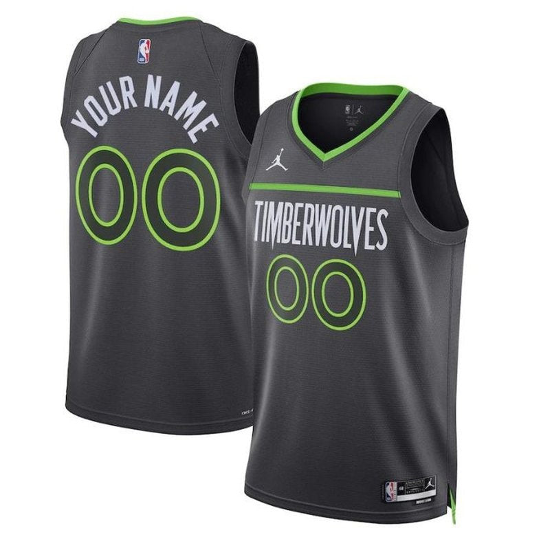 Minnesota Timberwolves Unisex 2023 NBA Jersey - Statement Edition - Black