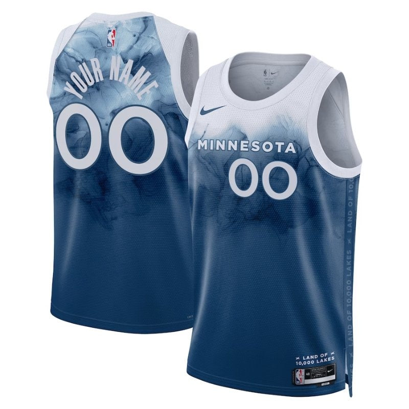 Minnesota Timberwolves Unisex 23/24 NBA Jersey - Blue - City Edition