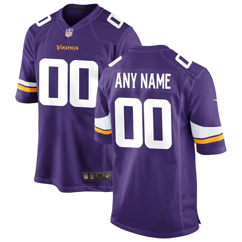 Minnesota Vikings - Custom NFL Game Jersey - Purple