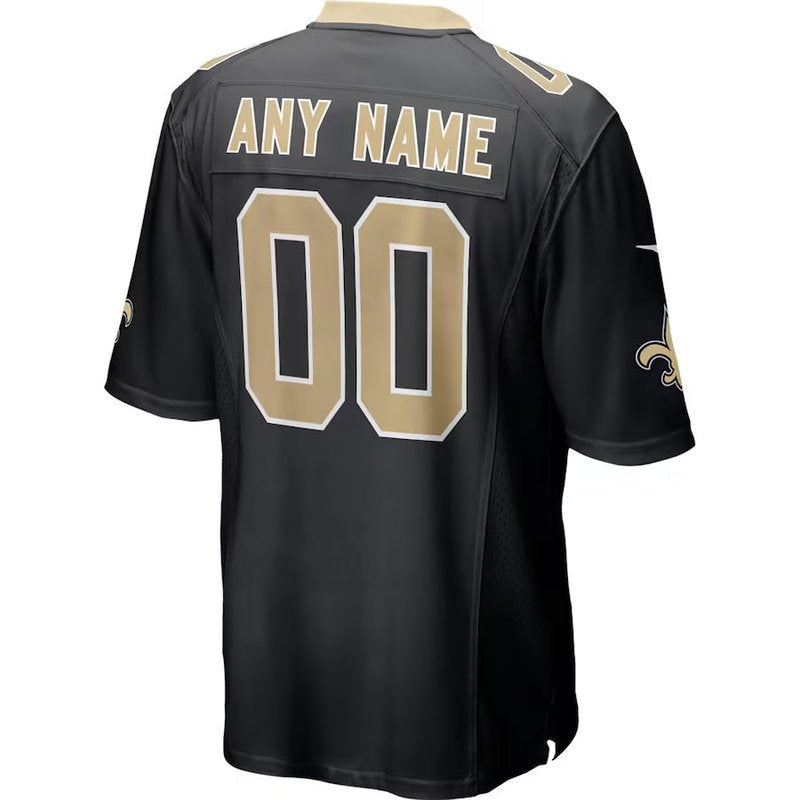 New Orleans Saints - Custom NFL Game Jersey - Black