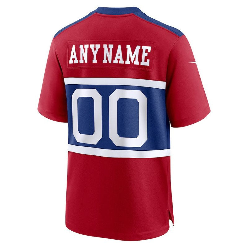 New York Giants - Century Alternate Custom NFL Game Jersey - Red