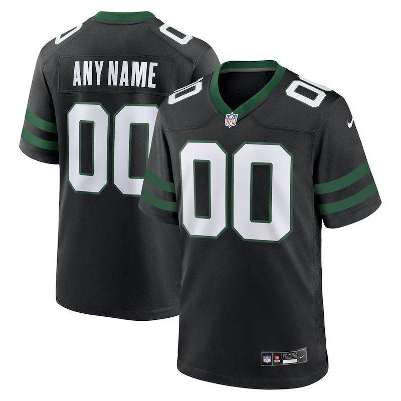 New York Jets - Legacy Alternate Custom NFL Game Jersey - Black