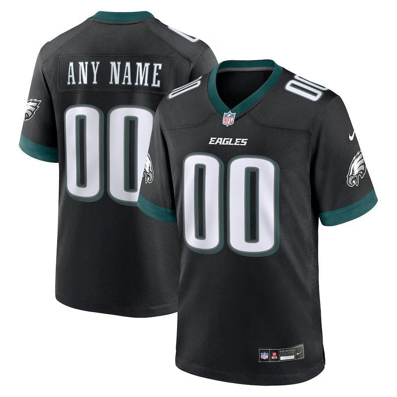 Philadelphia Eagles - Alternate Custom NFL Game Jersey - Black