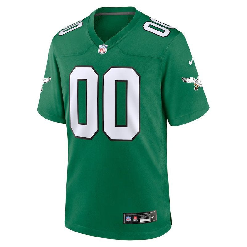 Philadelphia Eagles - Kelly Alternate Custom NFL Game Jersey - Green