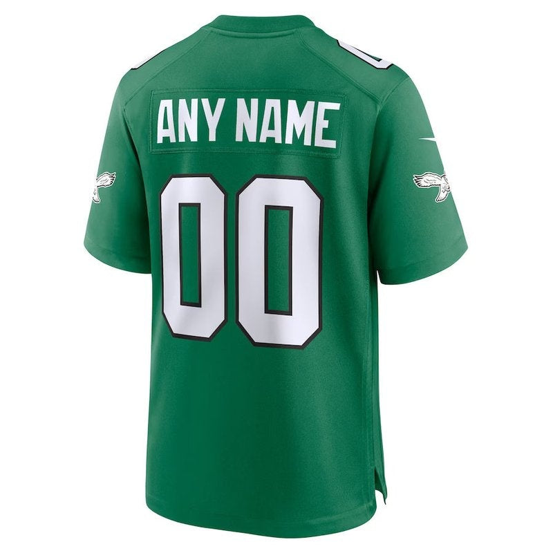 Philadelphia Eagles - Kelly Alternate Custom NFL Game Jersey - Green