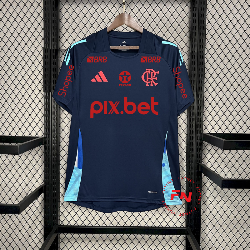 Flamengo 2025/26 Training Dark Blue Full Sponsor