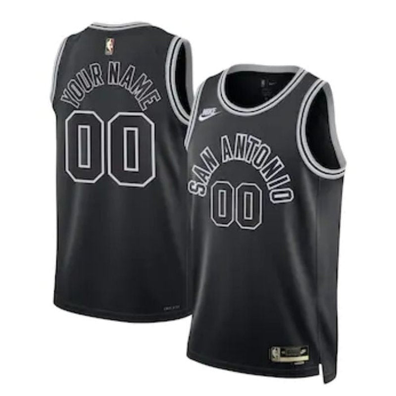 San Antonio Spurs Unisex 2023 NBA Jersey - Classic Edition - Black