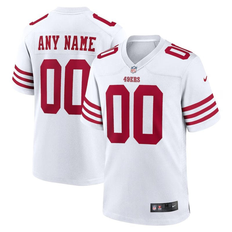 San Francisco 49ers - Custom NFL Game Jersey - White