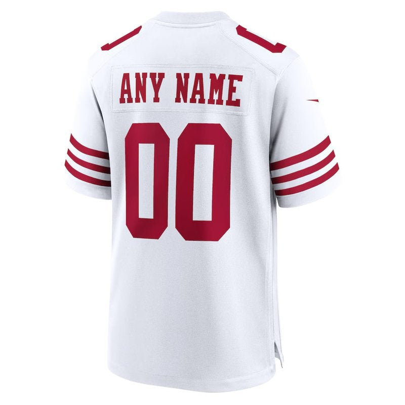 San Francisco 49ers - Custom NFL Game Jersey - White