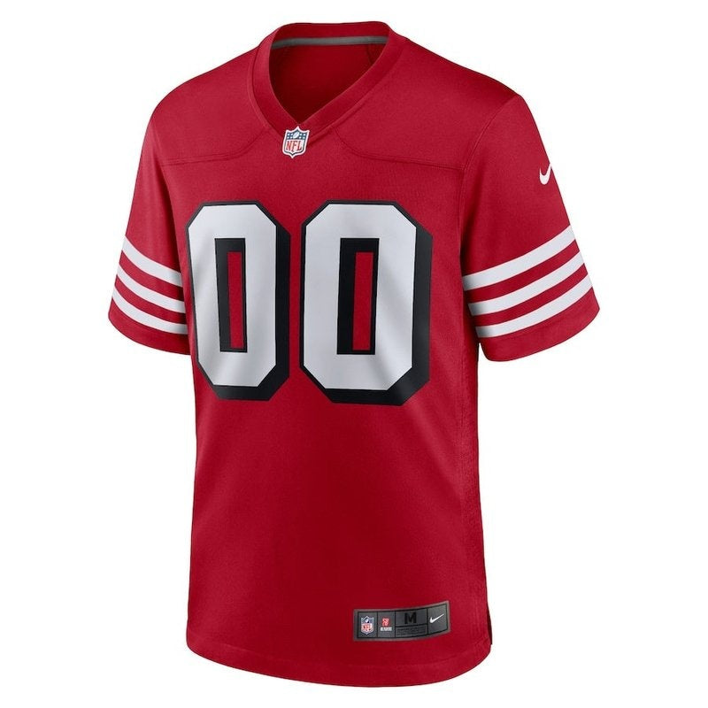 San Francisco 49ers - Scarlet Alternate Custom NFL Game Jersey