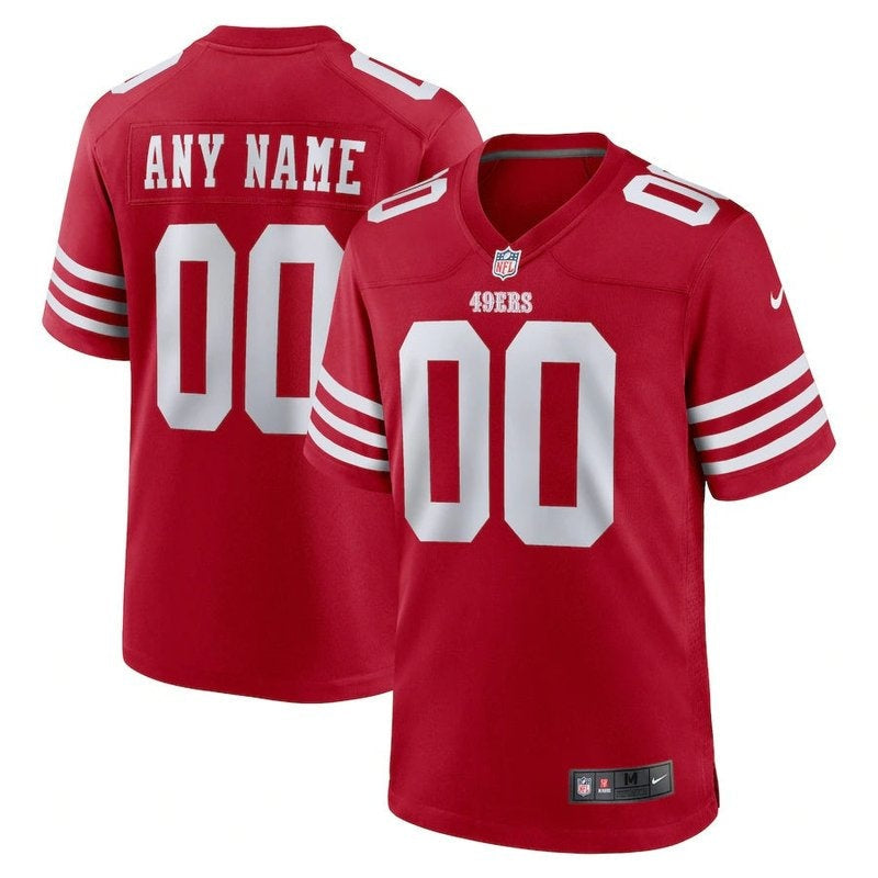 San Francisco 49ers - Scarlet Custom NFL Jersey