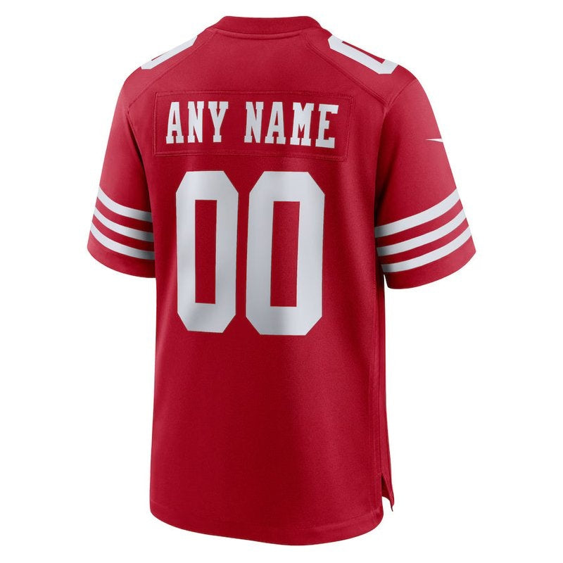 San Francisco 49ers - Scarlet Custom NFL Jersey