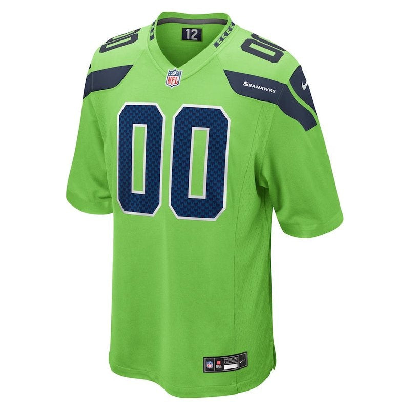 Seattle Seahawks - Alternate Custom NFL Game Jersey - Neon Green