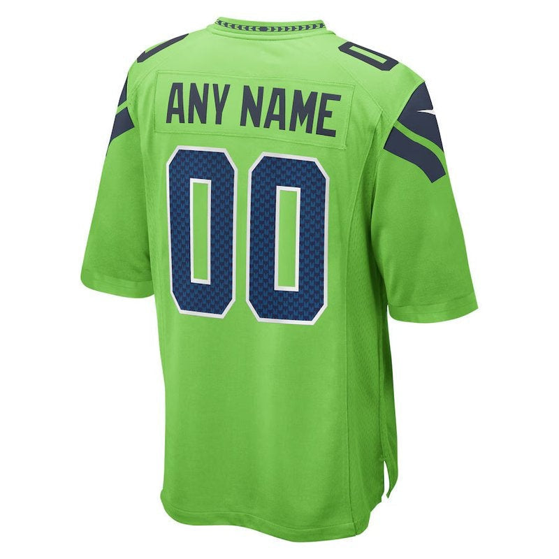 Seattle Seahawks - Alternate Custom NFL Game Jersey - Neon Green