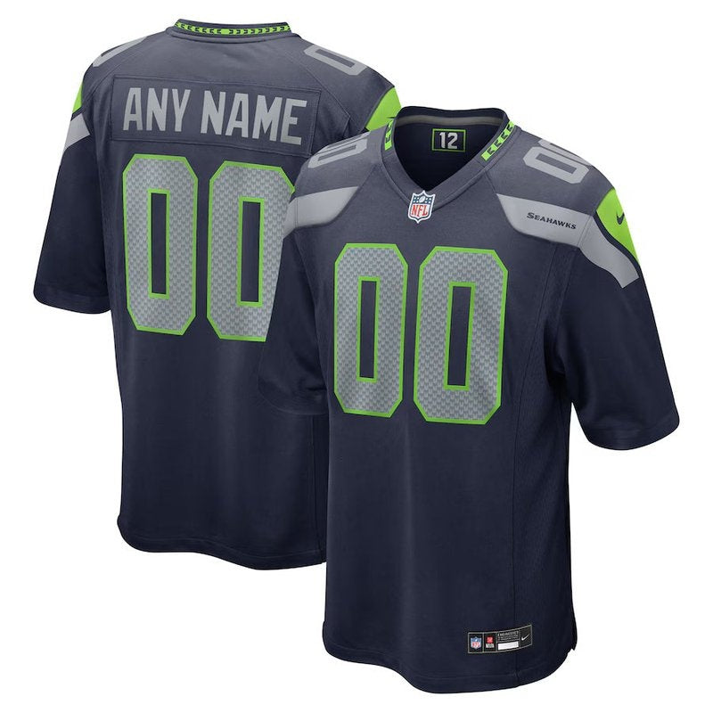 Seattle Seahawks - College Custom NFL Game Jersey - Navy