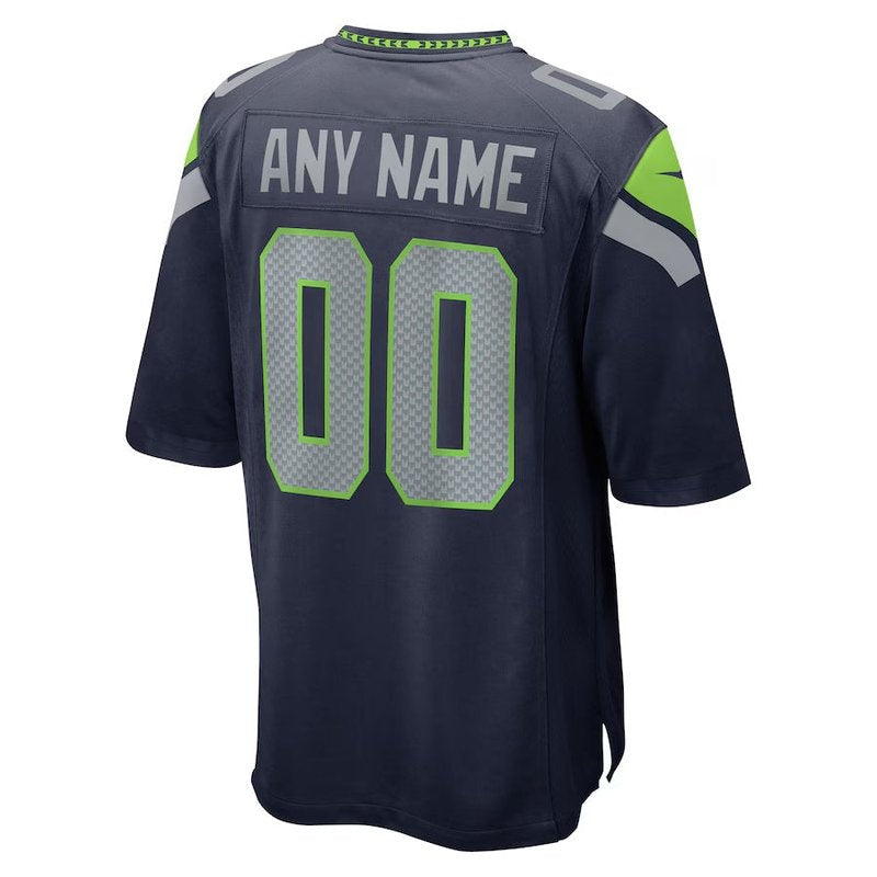 Seattle Seahawks - College Custom NFL Game Jersey - Navy