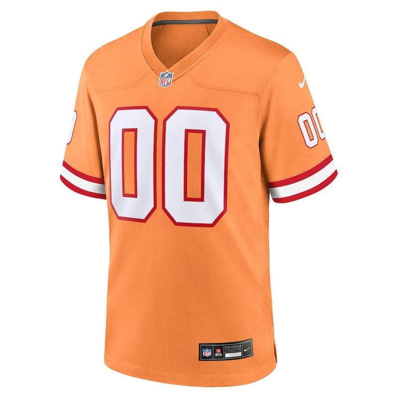 Tampa Bay Buccaneers - Custom Throwback NFL Game Jersey - Orange