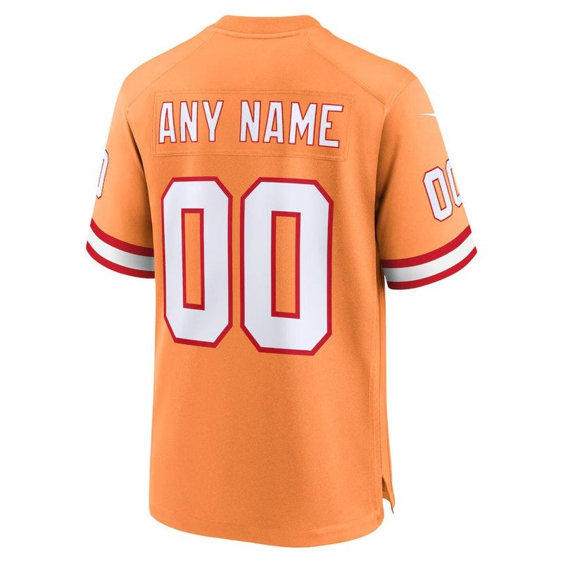 Tampa Bay Buccaneers - Custom Throwback NFL Game Jersey - Orange