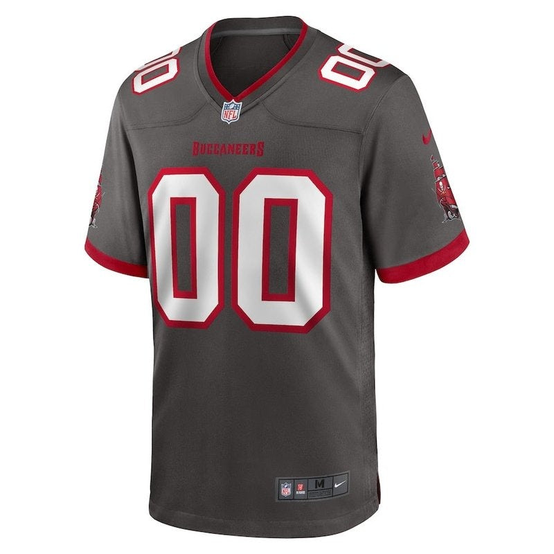 Tampa Bay Buccaneers - Pewter Alternate Custom NFL Game Jersey